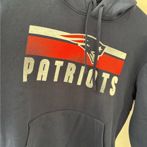Nike Navy blue Patriots Pullover Hoodie with Red and White Graphics men's medium - Picture 12 of 12